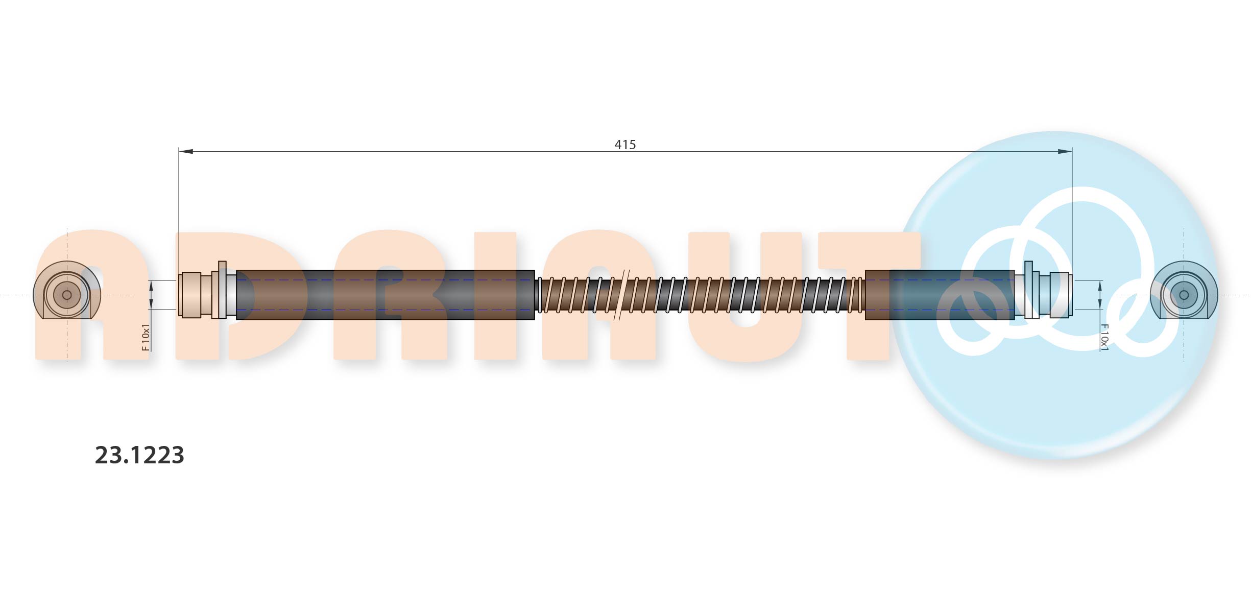 Febi BILSTEIN 28196 Tubo Freno Per Audi, Sedile - IT